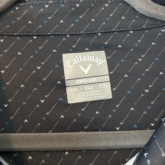 Callaway Black Polo Shirt Classic Design - Picture 3 of 3
